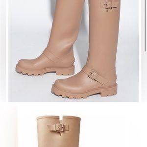 Jimmy Choo Yael Rubber Rainboot, nude